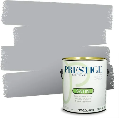 Vista 112 de Prestige Paints - 2 en 1, pintura base y pintura de exterior, P400-D-SW7053