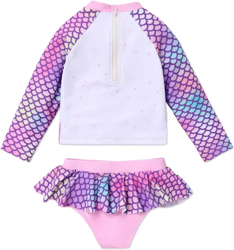 Vista 2 de Peppa Traje de baño de sirena de océano para bebé niña pequeña