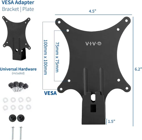 Vista 3 de VIVO Soporte de placa adaptador VESA de conexión rápida diseñado para monitores Dell S2218, S2318, S2319, S2418, S2419H, S2718, S2719, SE2419H y más