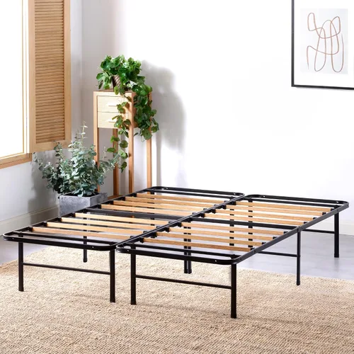 Vista 15 de Base inteligente MyEuro de Sleep Master. Soporte de colchón de tablillas de madera, Acero, Negro