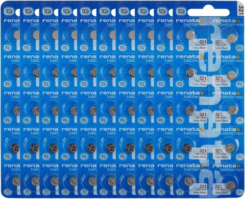 Vista 11 de Renata 321 SR616SW Baterías – 1.55 V Óxido de Plata 321 Batería de reloj (2 unidades)