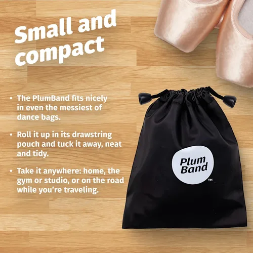 Vista 4 de The PlumBand - Banda elástica para baile y ballet, paquete premium listo para regalo, tamaños para niños y adultos, mejora tu spagat, flexibilidad