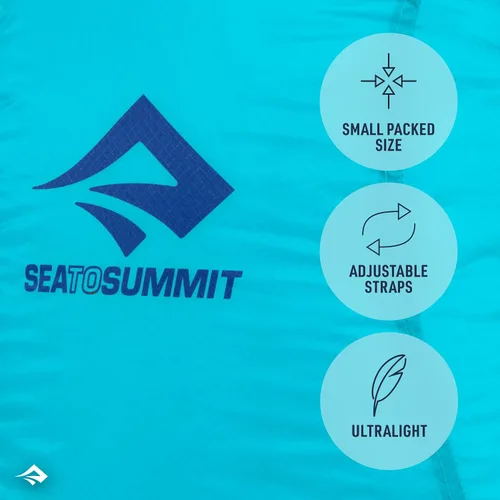 Vista 3 de Sea to Summit Ultra-Sil Mochila de día ultraligera, 20 litros Atoll Azul