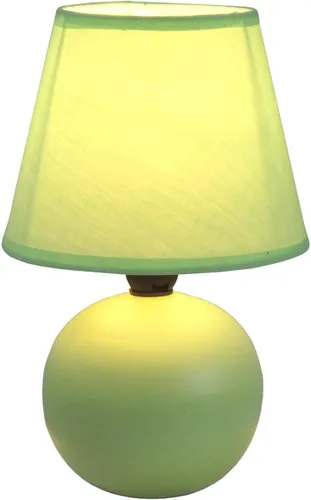 Vista 13 de Simple Designs LT2008-GRN - Lámpara de mesa de cerámica con globo mini, color verde (Paquete de 18)