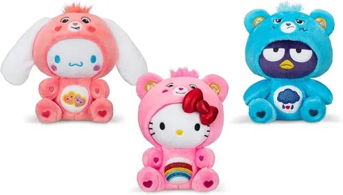 Vista 9 de Care Bears - Badtz-Maru vestido como oso gruñón de 8 pulgadas de peluche de tamaño divertido, azul - Suave y abrazable. - Bueno para niñas y niños