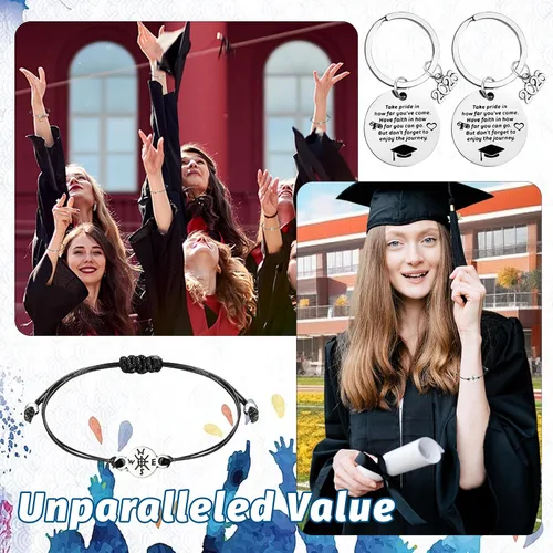 Vista 6 de LUYI 32 piezas de pulseras de joyería preppy para mujer, cuentas de arcilla, coloridas, pulseras heishi estilo surfista, conjunto de pulseras