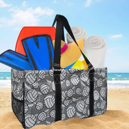 Vista 46 de NGIL Bolsa de comestibles reutilizable extra grande plegable de gran tamaño para comestibles, almacenamiento, picnic, playa, Estampado