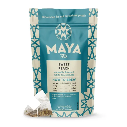 Vista 13 de Maya Tea Bolsas de té de hierbas Citrus Hibiscus, todo natural, sin cafeína, paquete de 20