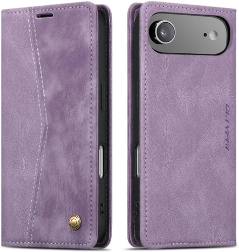 Vista 77 de QLTYPRI Para iPhone Air Case Wallet Con Tarjetero, Vintage PU Cuero Kickstand Cierre Magnético A Prueba De Golpes Folio Libro Funda Para IPhone 17