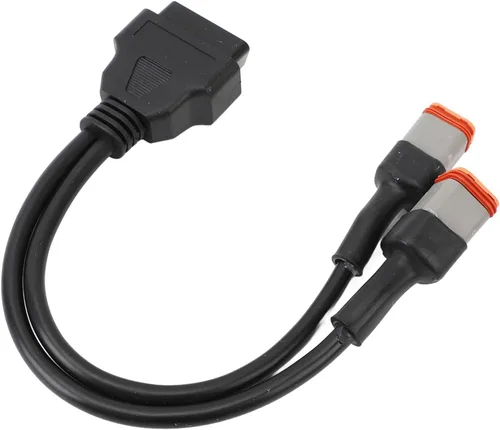 Vista 5 de 2 en 1 adaptador OBD escáner de diagnóstico 4Pin 6pin a 16Pin Cable adaptador de extensión para motocicleta