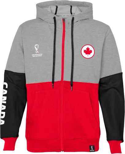 Vista 11 de Outerstuff Sudadera internacional de fútbol para hombre Copa Mundial de la FIFA Panel de contraste de país con capucha de forro polar