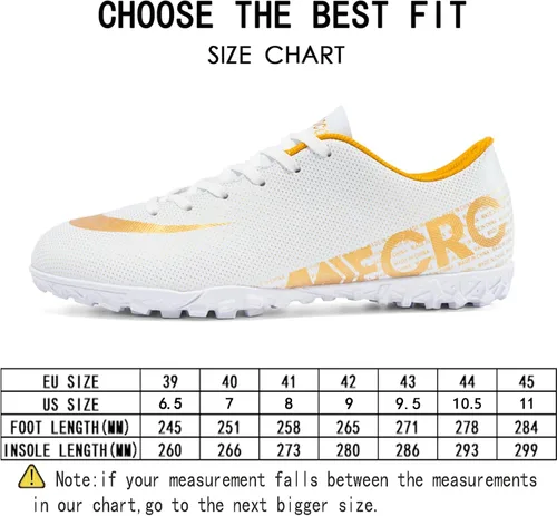 Vista 2 de Zquaus Zapatos de fútbol para hombre, zapatos de fútbol profesionales de caña baja, transpirables, para interiores y exteriores, TFAG