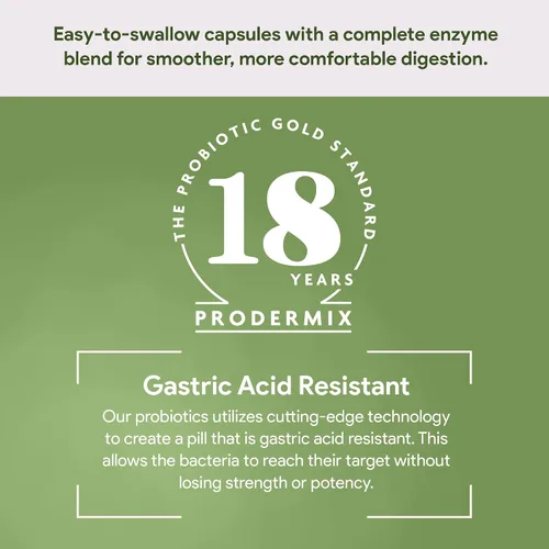 Vista 7 de ZymEase - Cápsulas completas de fórmula de múltiples enzimas para la comodidad de la salud digestiva, probióticos para la digestión y descomposición