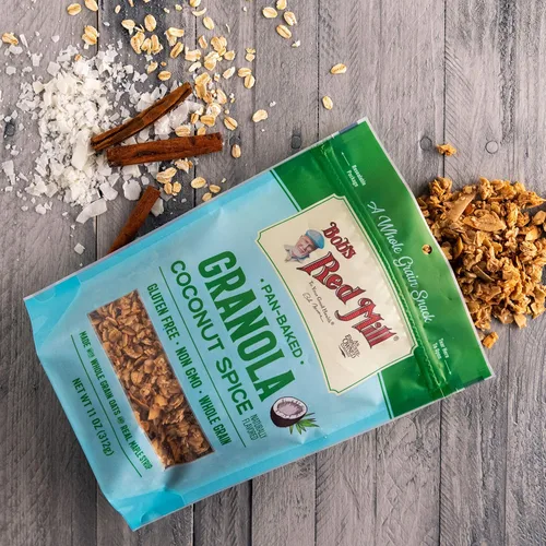 Vista 7 de Bob's Red Mill Granola de especias de coco, 11 onzas (paquete de 6), sin OMG, grano entero, Kosher