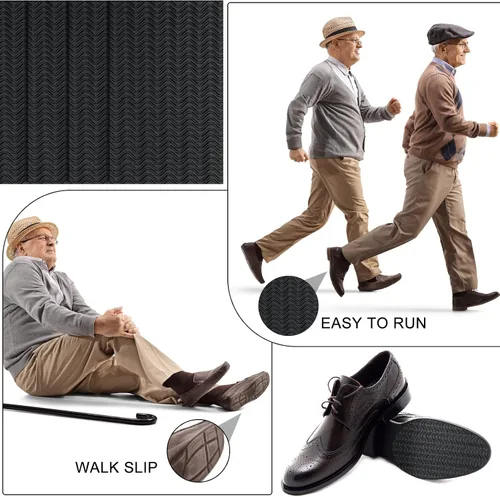 Vista 6 de 10 empuñaduras para zapatos en la parte inferior de los zapatos de 3.1 x 5.1 pulgadas, almohadillas antideslizantes antideslizantes para zapatos