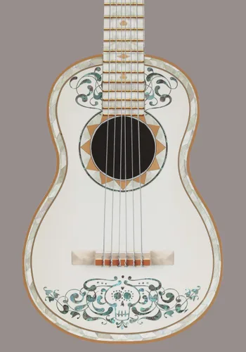 Vista 6 de Guitarra de utilería Pixar Coco Multicolor