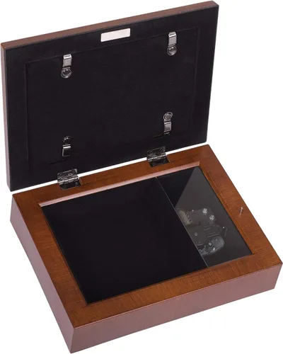 Vista 5 de Cottage Garden Teachers Change World - Caja de música con cuerda de madera con diseño de grano de madera, reproduce un mundo maravilloso