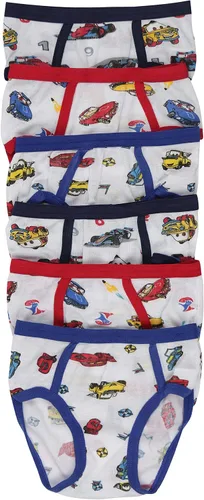 Vista 2 de ToBeInStyle Paquete de 6 calzones de bikini para niño, variedad de ropa interior básica