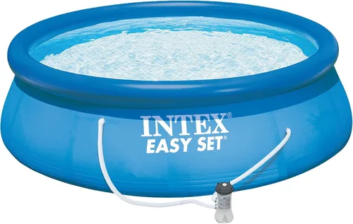 Vista 3 de INTEX Juego de piscina inflable de fácil configuración: 15 pies x 48 pulgadas, con bomba de filtro de cartucho de 1000 GPH y dispensador de cloro