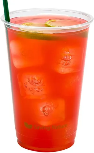 Vista 4 de Restaurantware Vasos de plástico 1000 unidades de 12 onzas de plástico transparente para bebidas frías, PLA, sostenibles, aptos para congelador