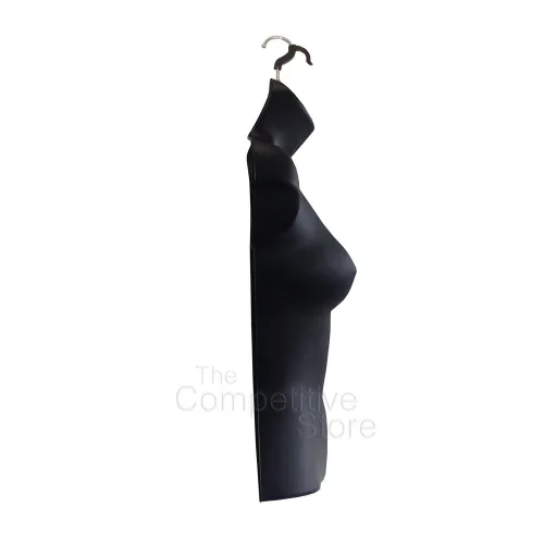 Vista 3 de Maniquí femenino con espalda hueca y cuerpo apilable con ganchos para colgar para exhibición de camisetas, encimera, ferias de manualidades, fotos