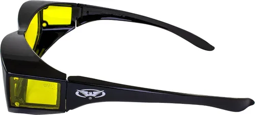 Vista 6 de Global Vision Gafas de seguridad Escort Fit Over 2 pares de lentes amarillas y transparentes