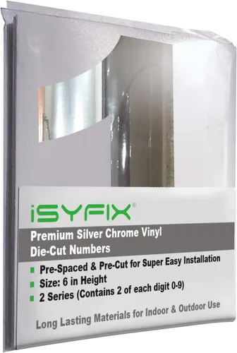 Vista 54 de iSYFIX Calcomanías de Números de Vinilo Verde Manzana – 1.5 Pulgadas Autoadhesivas (2 Juegos) – Calcomanía Premium Troquelada y Pre-espaciada
