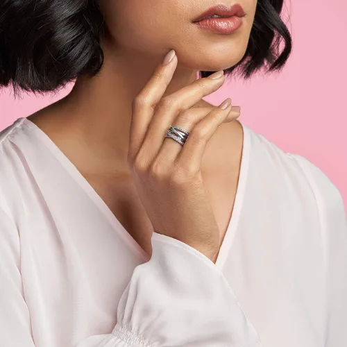 Vista 3 de PANDORA Jewelry Entwined Cubic Zirconia Ring