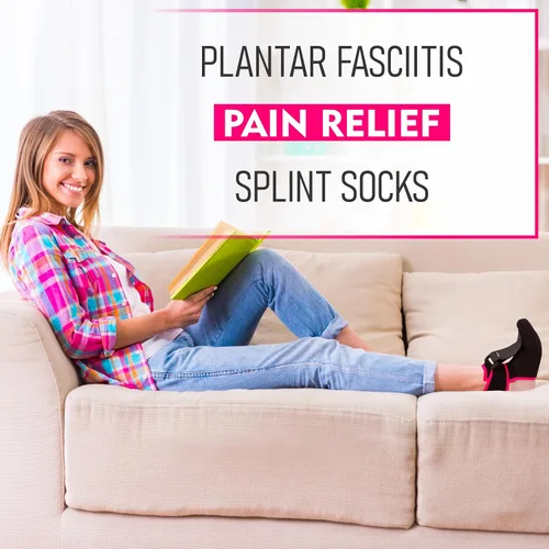Vista 7 de Wixen - Férula nocturna para fascitis plantar para alivio rápido de fascitis plantar para hombres y mujeres, férula nocturna ajustable para fascitis