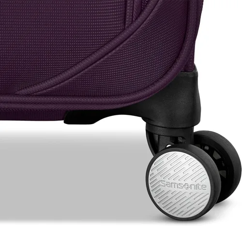 Vista 4 de Samsonite Element 3-PC Soft Side 21/25/29 (De Mano, Mediano, Grande a Cuadros), Ligero Expandible Equipaje Set 2 Bolsillos Delanteros y Laterales