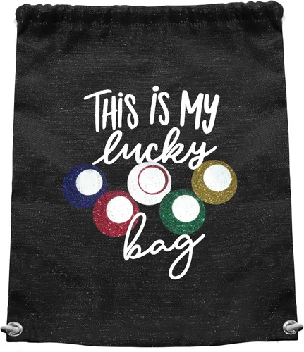 Vista 2 de CMNIM Lucky Bigo - Mochila con cordón, bolsa para jugador, regalo para los amantes de los juegos, bolsa deportiva para gimnasio, Cordón Lucky Bingo