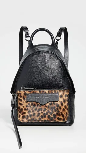 Vista 2 de Rebecca Minkoff Emma Mini Mochila convertible para mujer, leopardo haircalf), HF19GLHBB5-966
