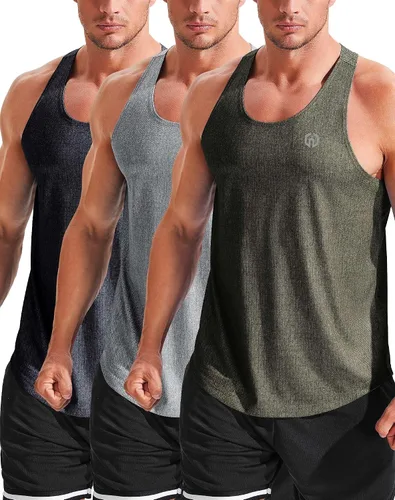 Vista 12 de NELEUS - Camiseta sin mangas para correr para hombre, para gimnasio, atlética