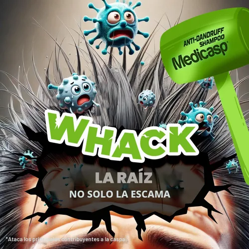 Vista 2 de MEDICASP Shampoo anticaspa con alquitrán de hulla, Trata la caspa, dermatitis seborreica y psoriasis, 6 onzas líquidas Alleviates Symptoms from