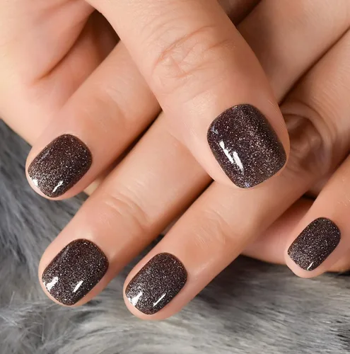 Vista 23 de CurvLife - Uñas postizas cuadradas cortas a presión, color blanco brillante Cuadrado Gradiente Blanco