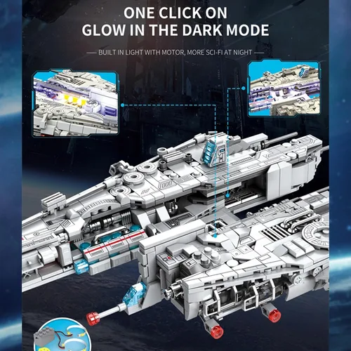 Vista 6 de SEEMEY New Earth Spaceship Star-Fleet Space-Fighter Space-Attack-Aircraft