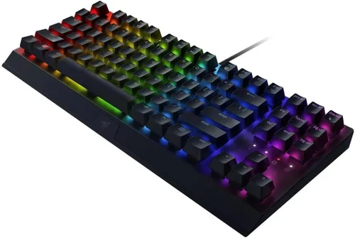 Vista 3 de Razer BlackWidow V3 Teclado mecánico para juegos sin llave interruptores mecánicos Razer - Iluminación Chroma RGB - Factor de forma compacto