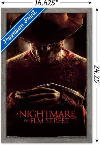 Vista 5 de Trends International A Nightmare on Elm Street - 2010 Wall Poster, 22.4L x 14.7W, Barnwood Framed Version