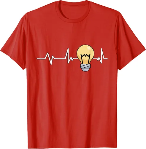 Vista 95 de Bombilla Heartbeat bombilla regalo bombilla bombilla camiseta Negro
