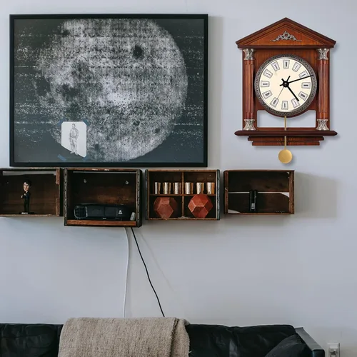 Vista 3 de FOMIYES Reloj de pared de repuesto de péndulo, pieza de péndulo, mecanismo de reloj, accesorio de repuesto para reloj de pared, kit de reparación