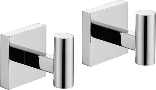 Vista 22 de KOKOSIRI Ganchos para batas de baño, ganchos para toallas, ganchos montados en la pared, accesorios de baño, paquete de 2 unidades, color negro