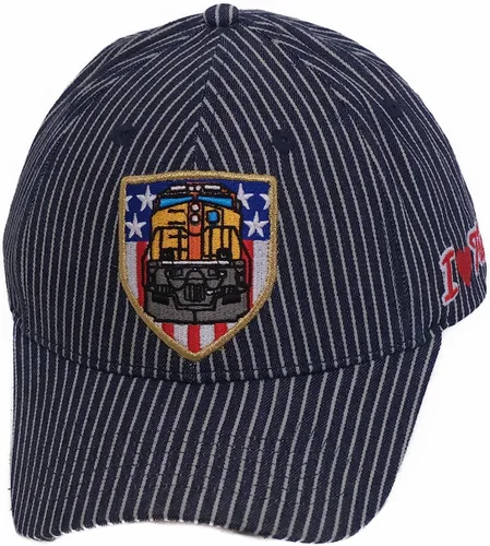 Vista 6 de Gorra patriótica de camionerotren de Pinnacle Awards con escudo de águila estadounidense bordado en la parte delantera en GOD WE Trust en el lado