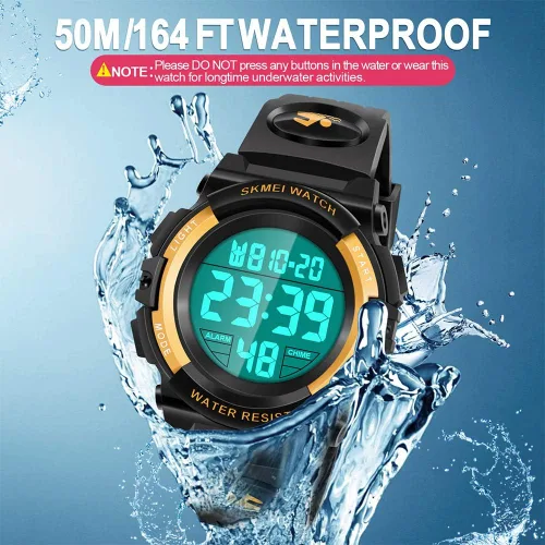 Vista 4 de Dodosky Reloj impermeable multifuncional LED para niños - Regalos para niños