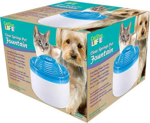 Vista 4 de Penn-Plax Fuente de agua corriente fresca para mascotas con apagado automático para perros y gatos