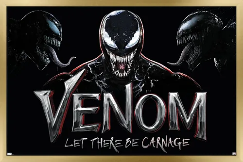 Vista 14 de Trends International Marvel Venom: Let There be Carnage - Póster de collage de pared, 22.4 pulgadas de largo x 14.7 pulgadas, versión enmarcada