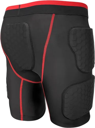Vista 8 de Topeter Pantalones cortos acolchados de compresión para hombre, ropa interior protectora de baloncesto