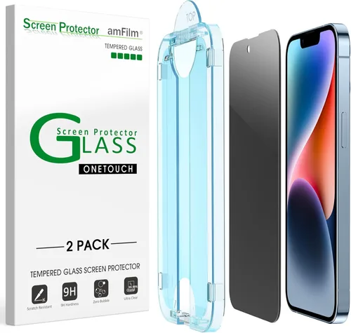 Vista 8 de amFilm Protector de pantalla OneTouch Privacy para iPhone Air 17 de 6.5'' + Protector de lente de cámara Instalación con alineación automática