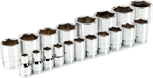 Vista 27 de TEKTON - Juego de dados de 1/2 pulgada con engrane de 6 puntos, 10 piezas (15/16-1-1/2”), SHD92109