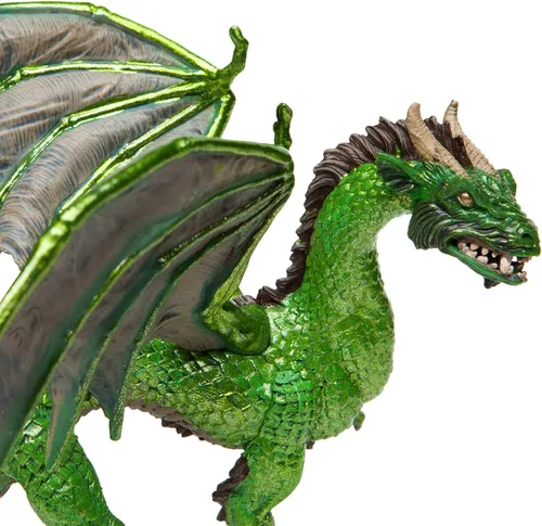 Vista 6 de Safari Ltd. Figura de dragón del bosque, figura detallada de modelo de plástico de 6 pulgadas, juguete de criatura mítica para niños, niñas y niños