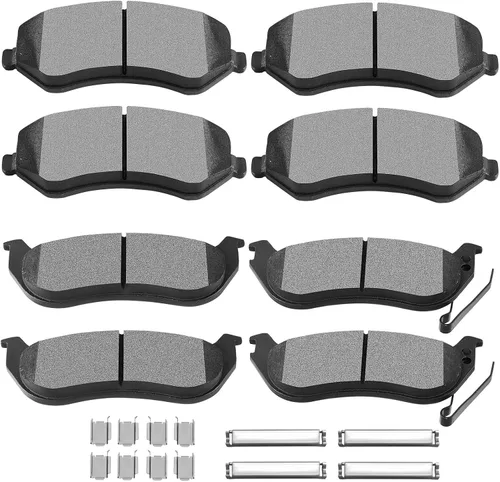 Vista 16 de SCITOO Juego de pastillas de freno de disco delanteras y traseras de cerámica para Ford Explorer 1995-2001, 1998-2002 para Ford Ranger, 1997-2001